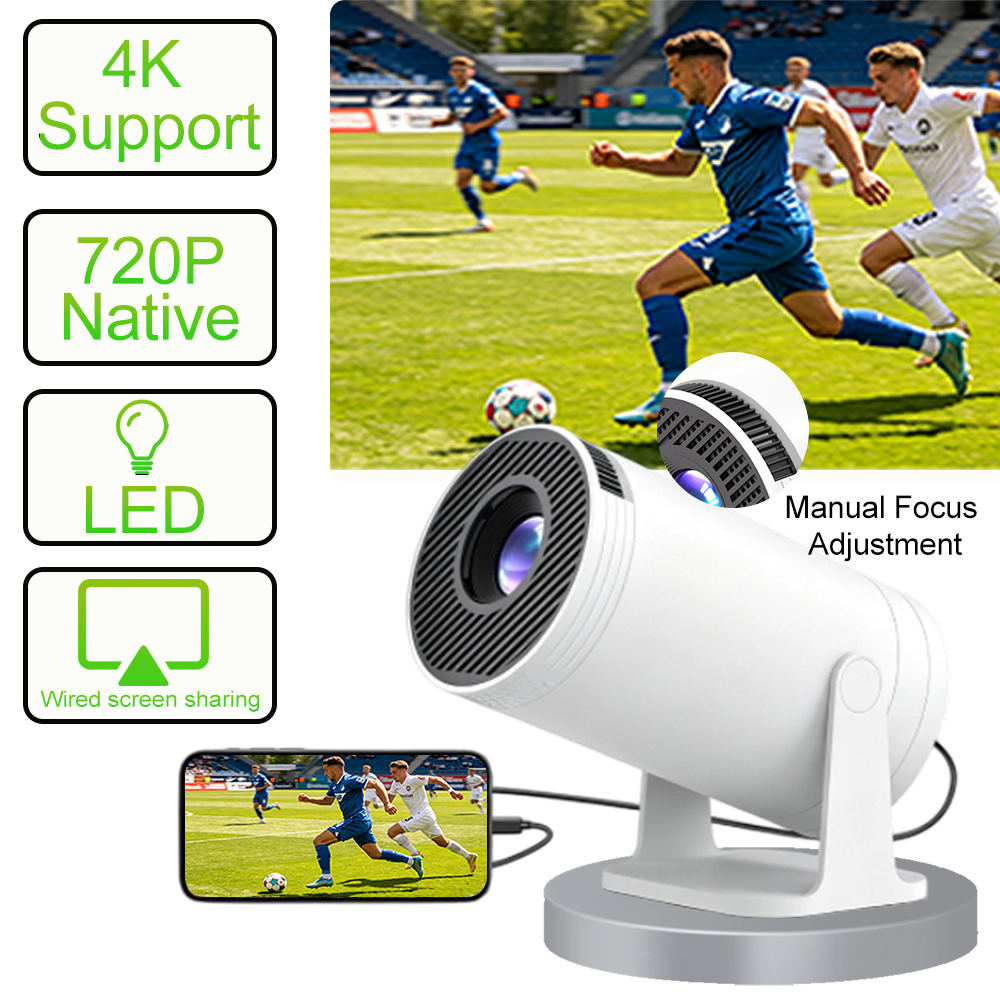 Video Home Cinema - MAOHUTER X300 Projector Wired Cast for