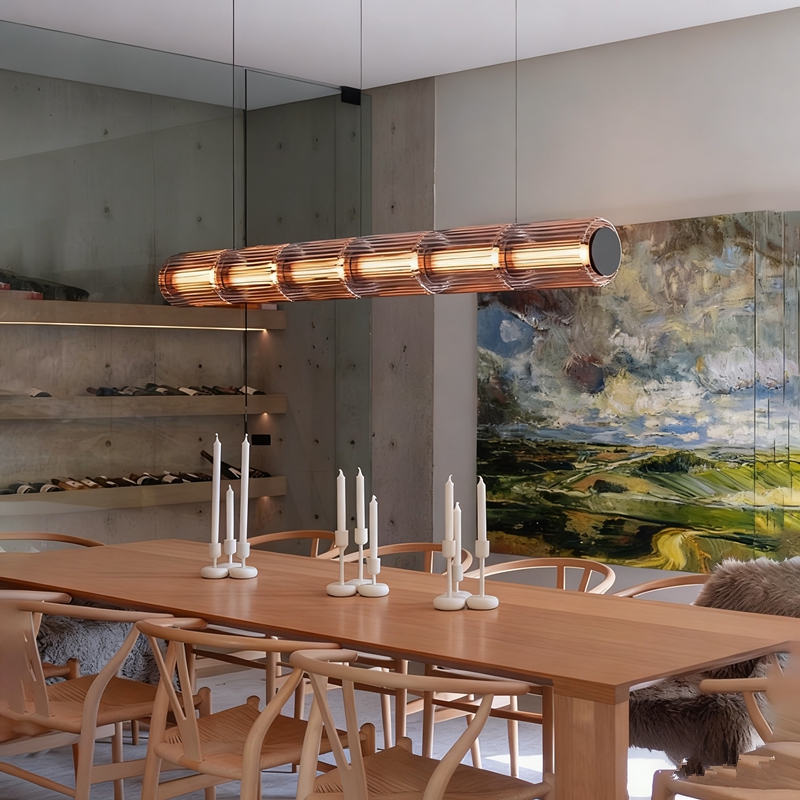 Home Cinema Glasses - Scandinavian Style Long Pendant Lamp LED