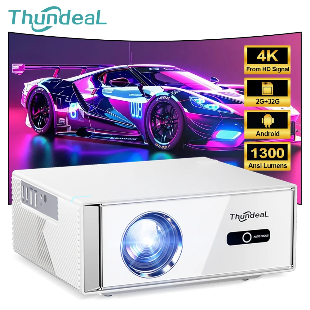 Video Home Cinema - ThundeaL TD95W FHD Portable Projector Full