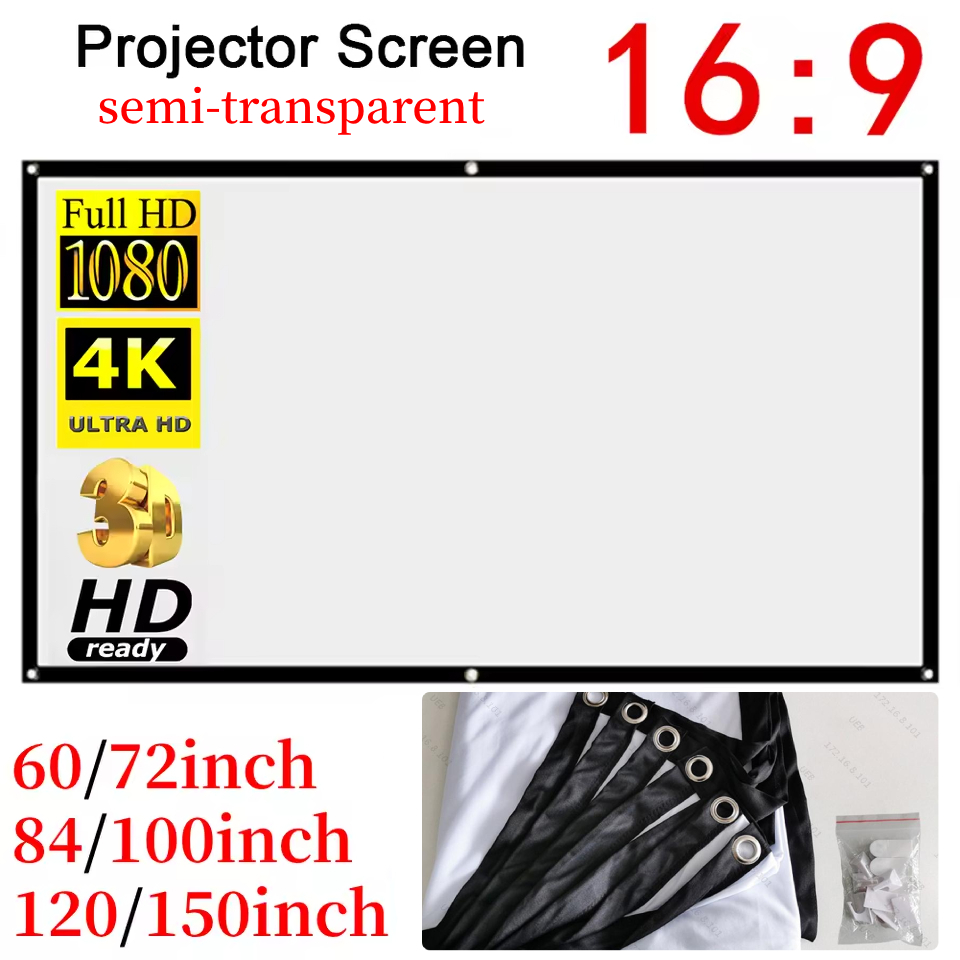 Home Cinema Screen - 16:9 Ratio Hight-density Portable Projection Screen