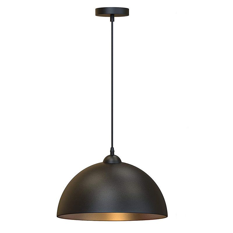 Home Cinema Glasses - Nordic Retro Industrial Black Ceiling Pendant