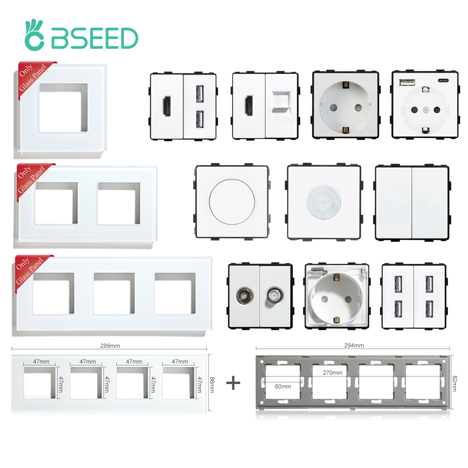 Home Cinema Usb - BSEED Glass Frames EU Standard PIR