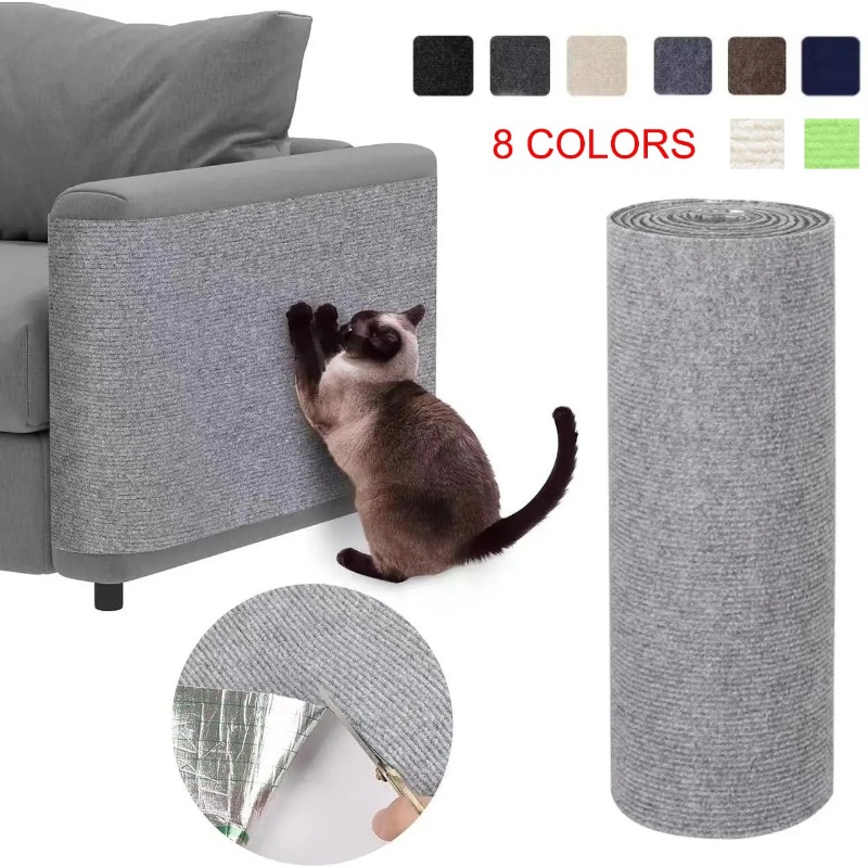 Recliner Sofa Cover - Self-Adhesive Cat Scratching Mat Trimmable Cat