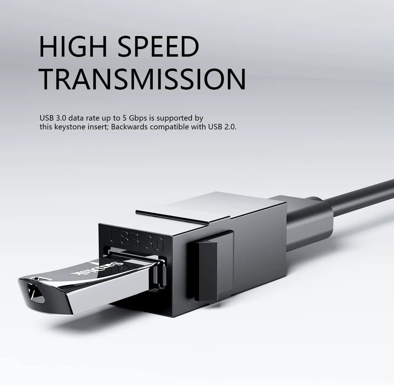 Female to Female Keystone Jack - Home Cinema Usb reseña y precio
