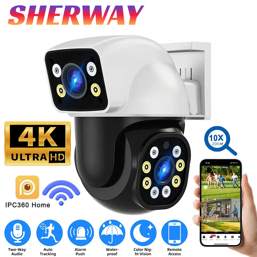 4K Dual Lens Wifi PTZ Camera 8 - Home Cinema Sony reseña y precio