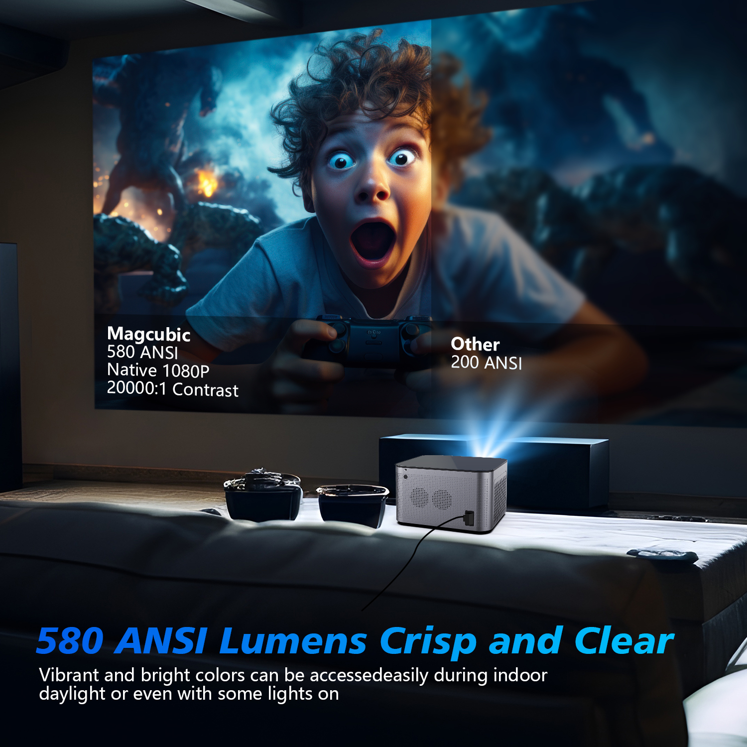 Magcubic HY350 Pro 580ANSI Pro - Video Home Cinema reseña y precio