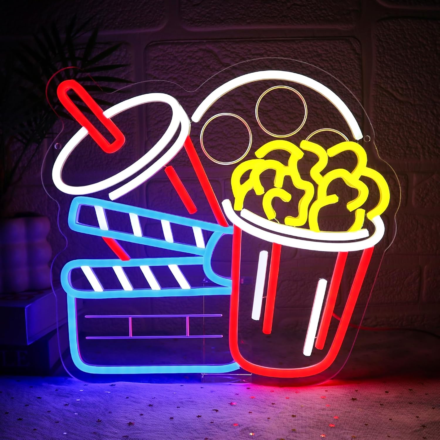 Cinema Neon Sign Art Wall Ligh - Home Cinema Wall Lights reseña y precio