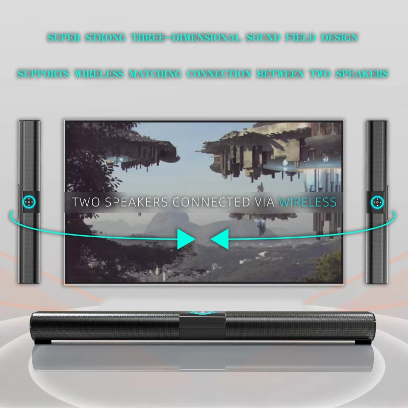 BS-20 Soundbar Wireless Card B - Home Cinema Wall Lights reseña y precio