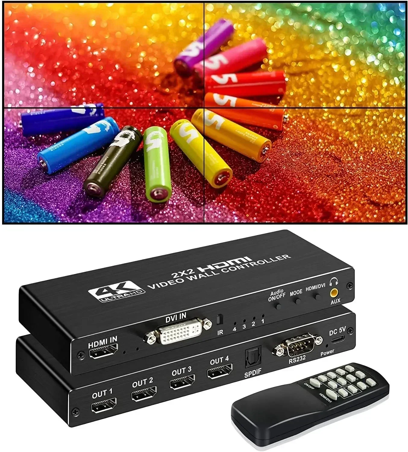 4K 3x3 Video Wall Controller 1 - Home Cinema Screen reseña y precio
