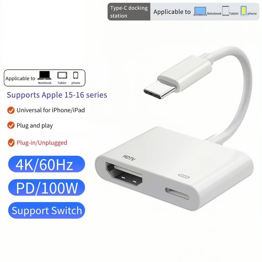 USB C to HDMI Adapter For iPho - Hdmi Arc Cable reseña y precio