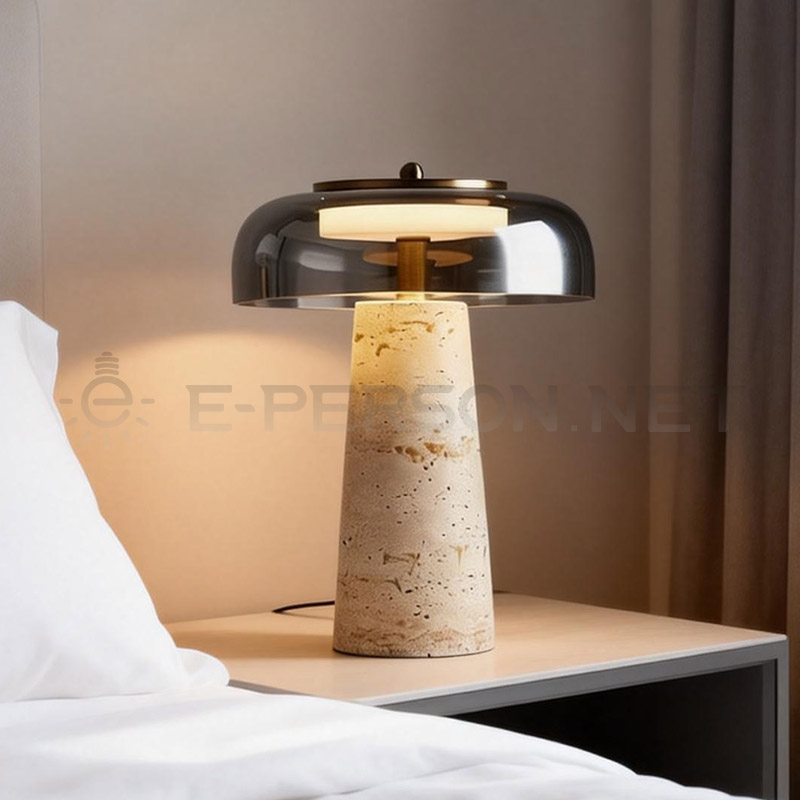 Designer Stone Base Table Lamp - Home Cinema Glasses reseña y precio