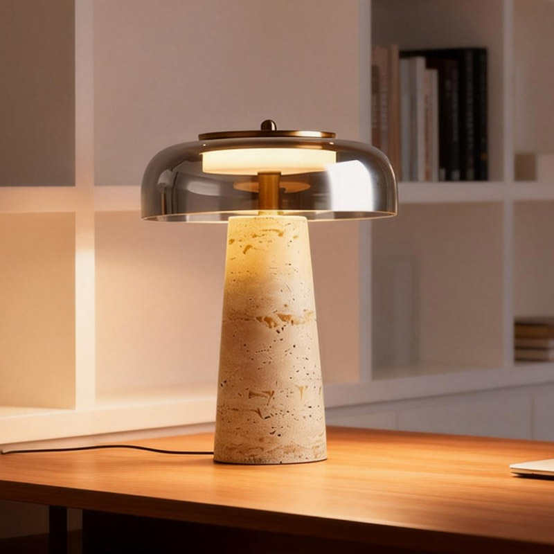 Designer Stone Base Table Lamp - Home Cinema Glasses reseña y precio