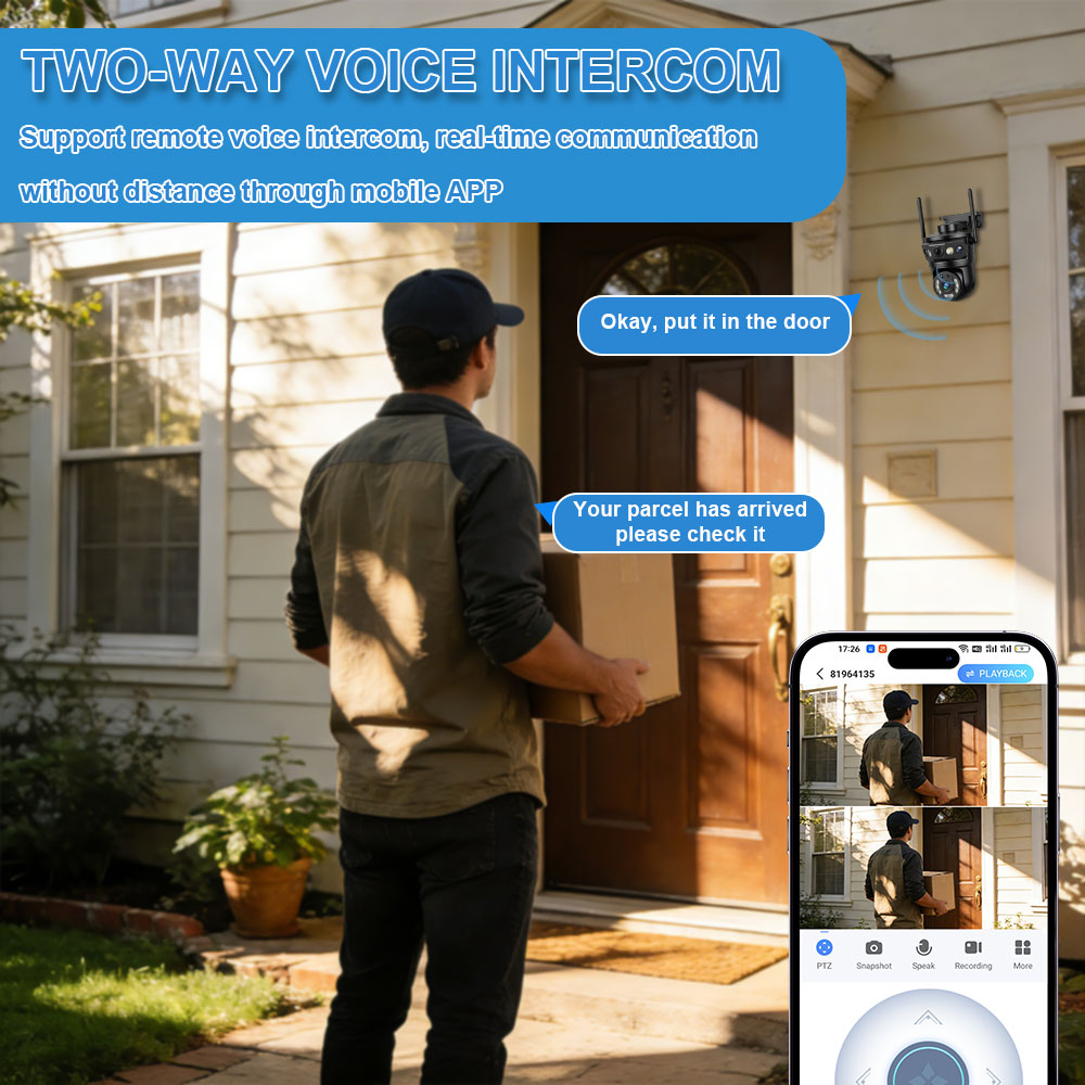 Three Lens WIFI IP Camera Outd - Home Cinema Screen reseña y precio