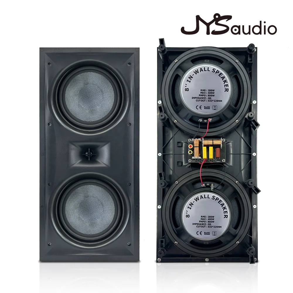200W RMS Power Dual 8'' Ceilin - Wall Mount Speaker reseña y precio