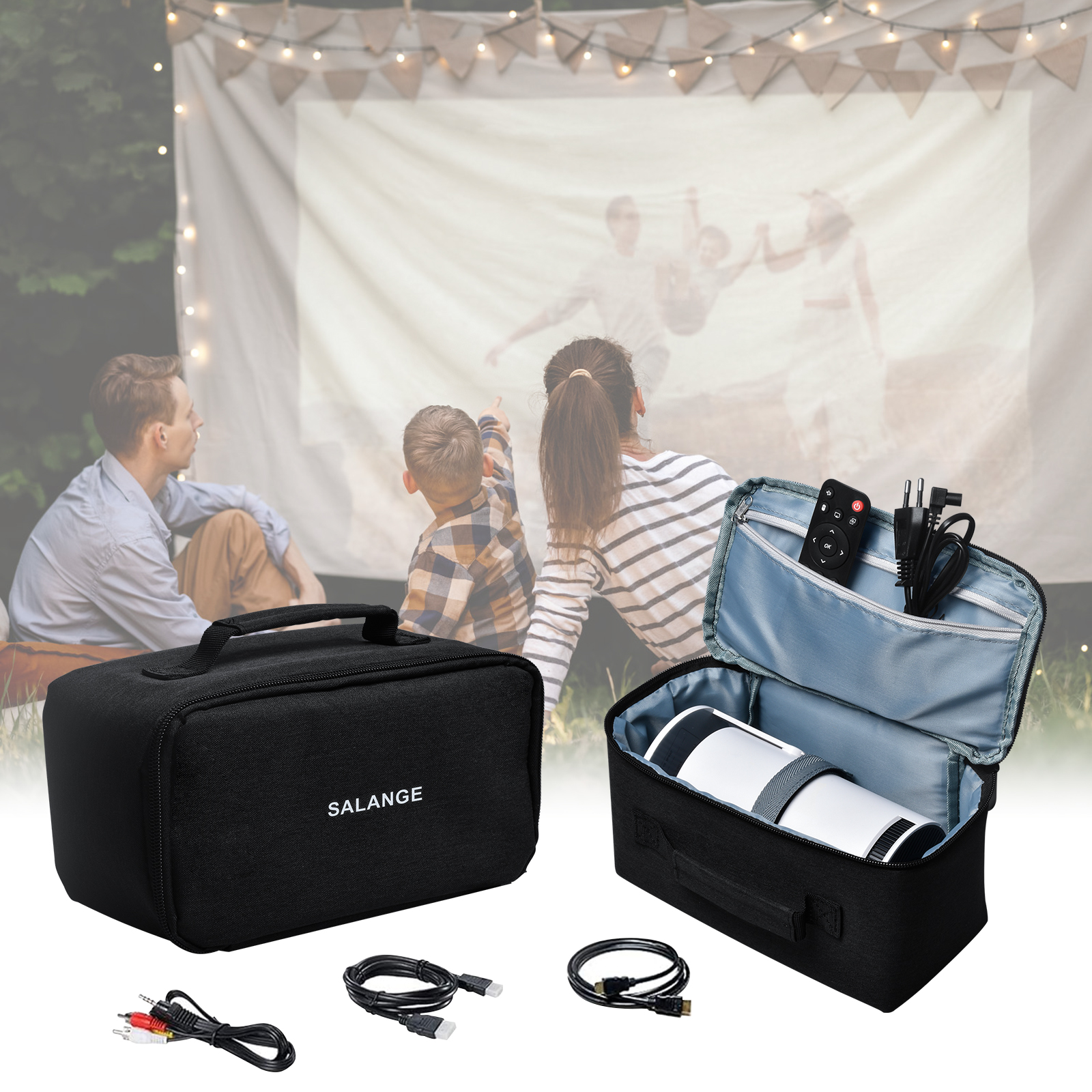 Salange Storage Case Travel Ca - Projector Carrying Bag reseña y precio