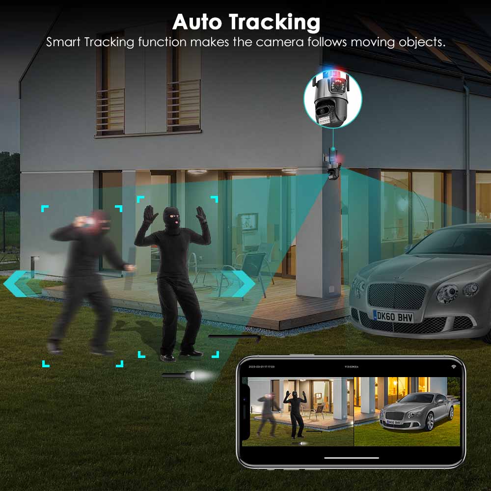 BESDER Wifi PTZ Camera 8MP Dua - Home Cinema Sony reseña y precio