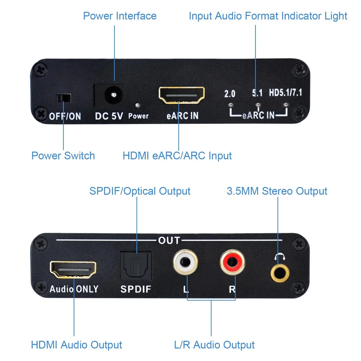 192KHz HDMI eARC ARC to RCA Au - Hdmi Arc Cable reseña y precio