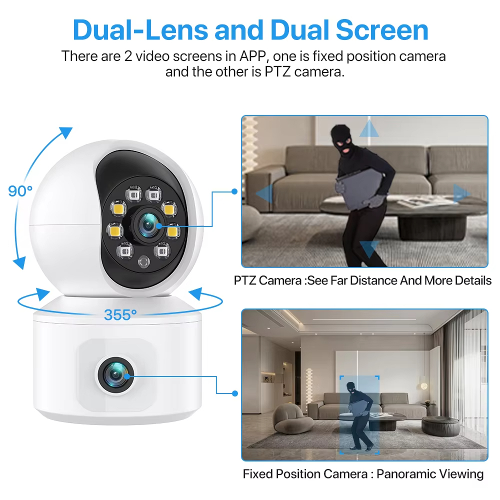 6MP iCsee WiFi IP Camera Dual  - Home Cinema Sony reseña y precio