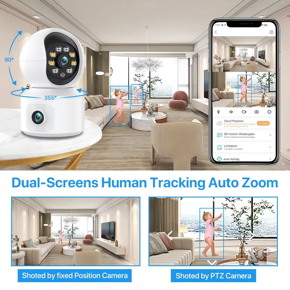 6MP iCsee WiFi IP Camera Dual  - Home Cinema Sony reseña y precio