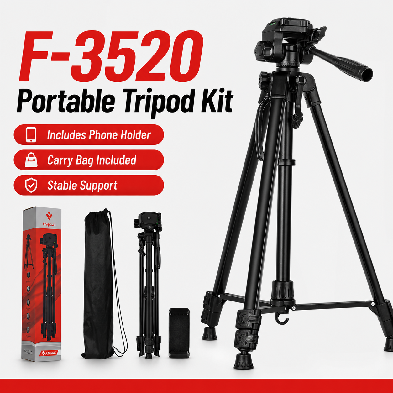 Heavy Duty Aluminum Tripod wit - Projector Carrying Bag reseña y precio