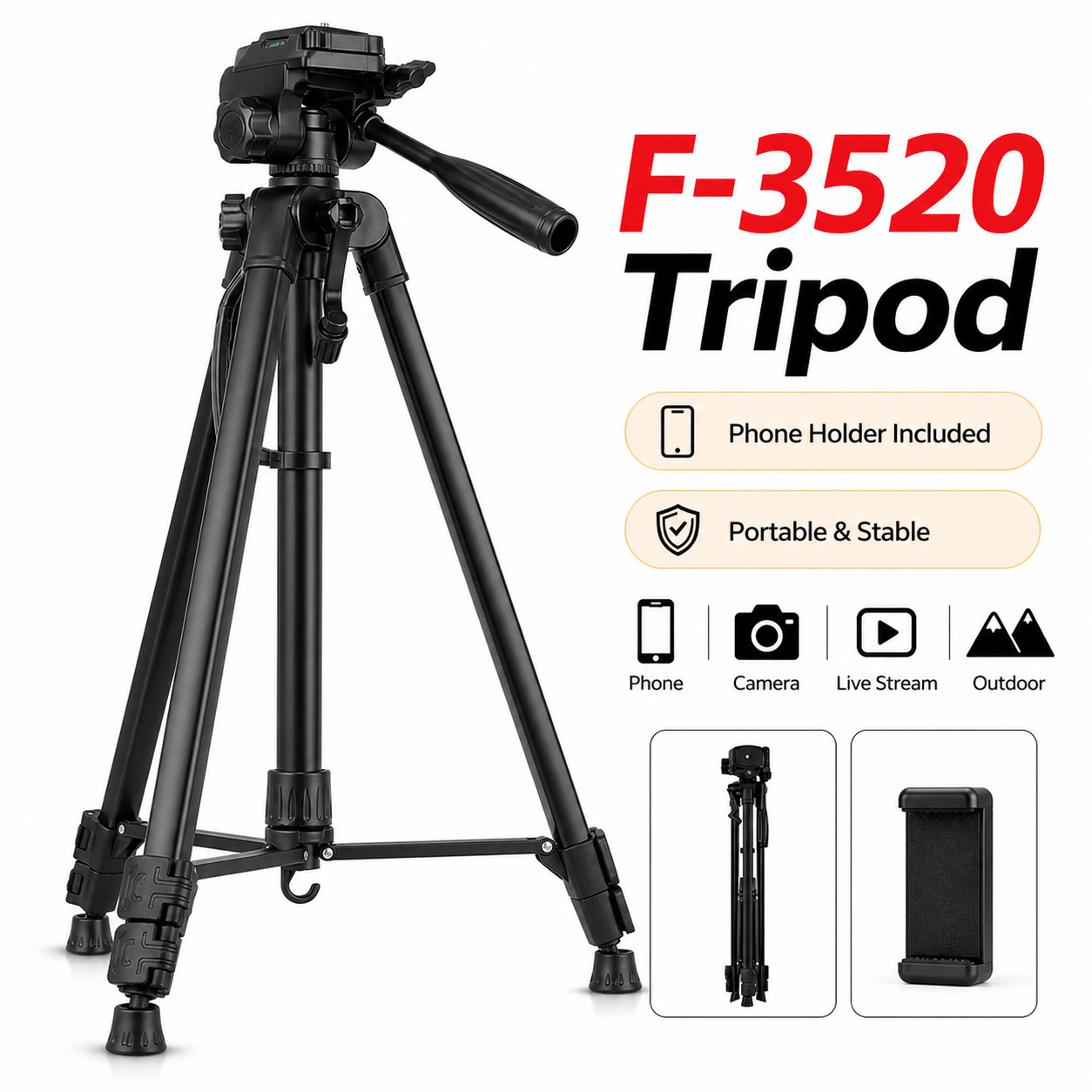 Heavy Duty Aluminum Tripod wit - Projector Carrying Bag reseña y precio