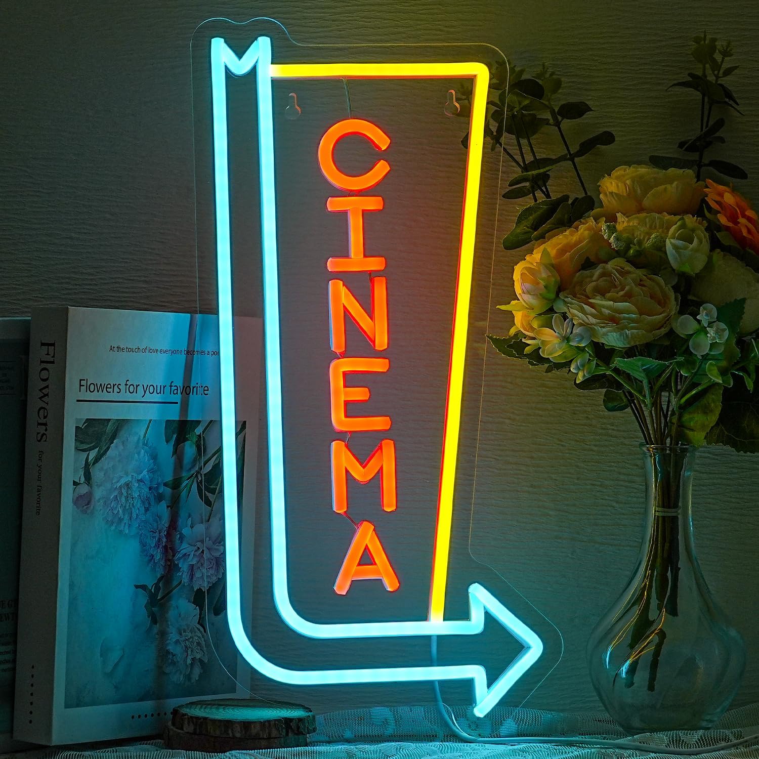 Cinema Neon Sign USB Dimmable  - Home Cinema Wall Lights reseña y precio