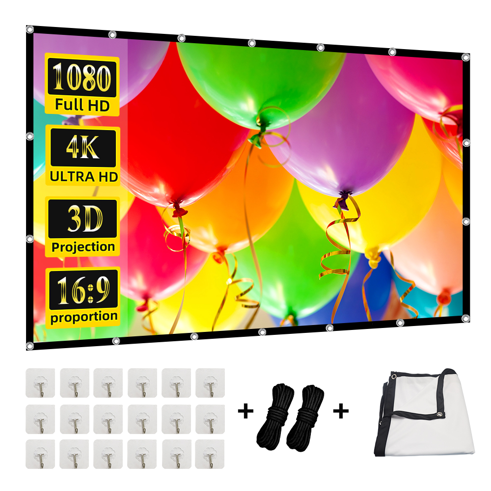 MIXITO Projection Curtain 16:  - Home Cinema Screen reseña y precio