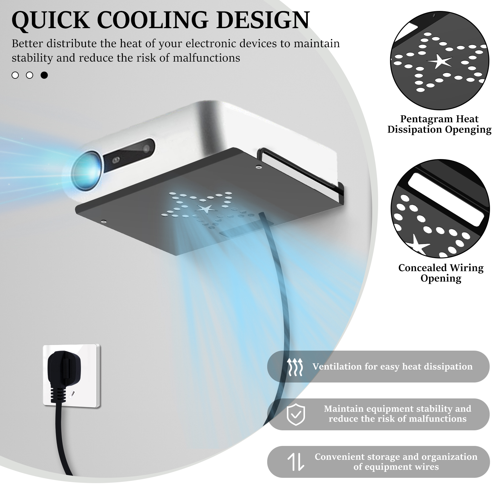Wall Mount Shelf Bracket  Floa - Wall Mount Speaker reseña y precio