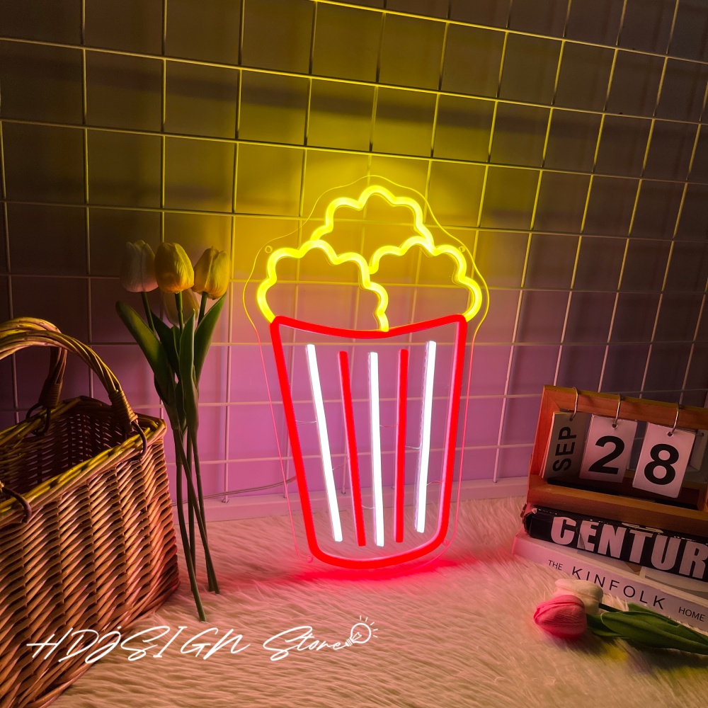 Neon Sign Popcorn Led Lighting - Home Cinema Wall Lights reseña y precio