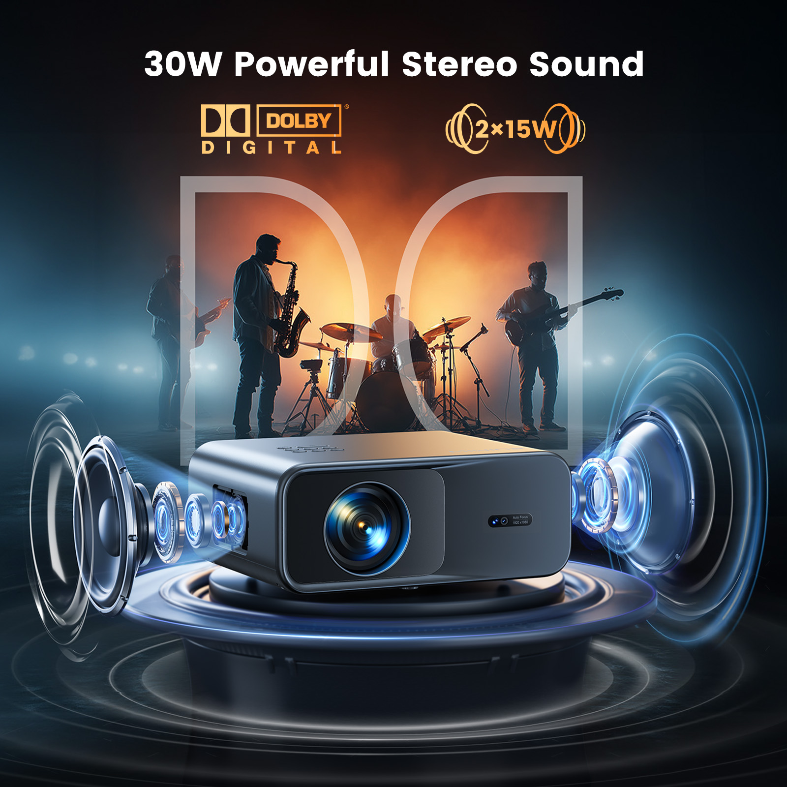 WIMIUS 1200 ANSI Projector 4K  - Video Home Cinema reseña y precio