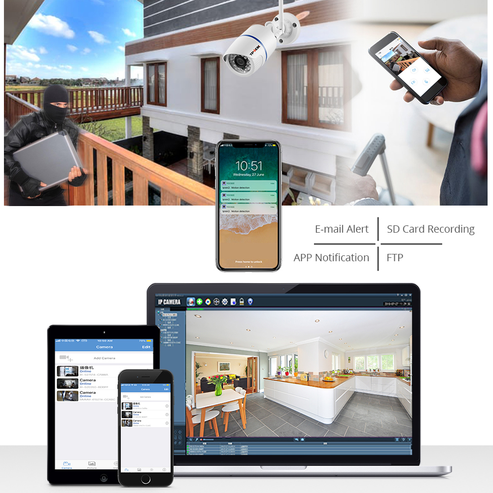 IP Camera WiFi 4MP Outdoor Hom - Home Cinema Sony reseña y precio