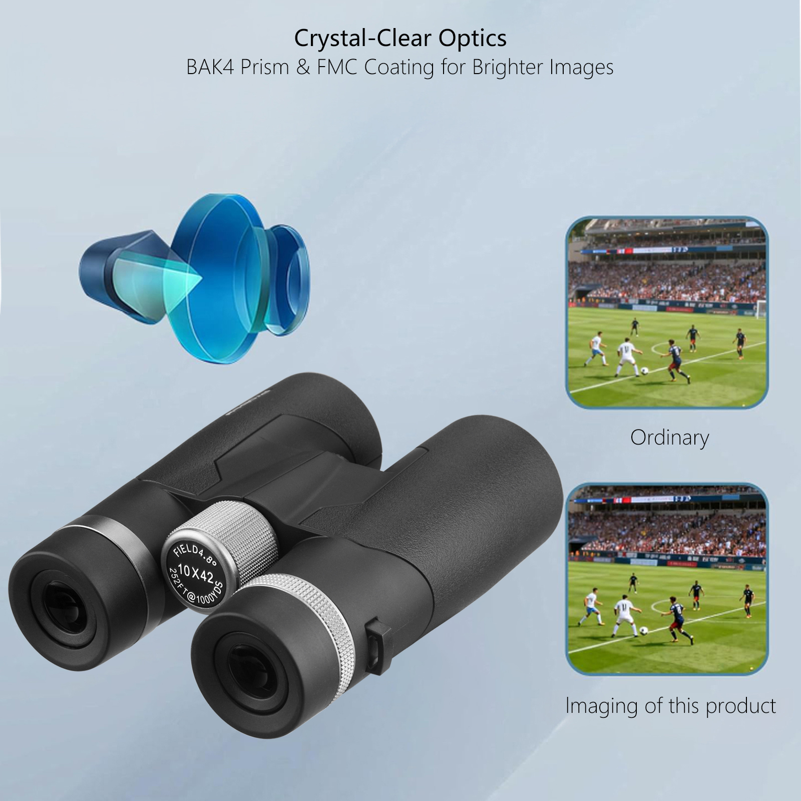 10x42 HD Professional Binocula - Home Cinema Center reseña y precio