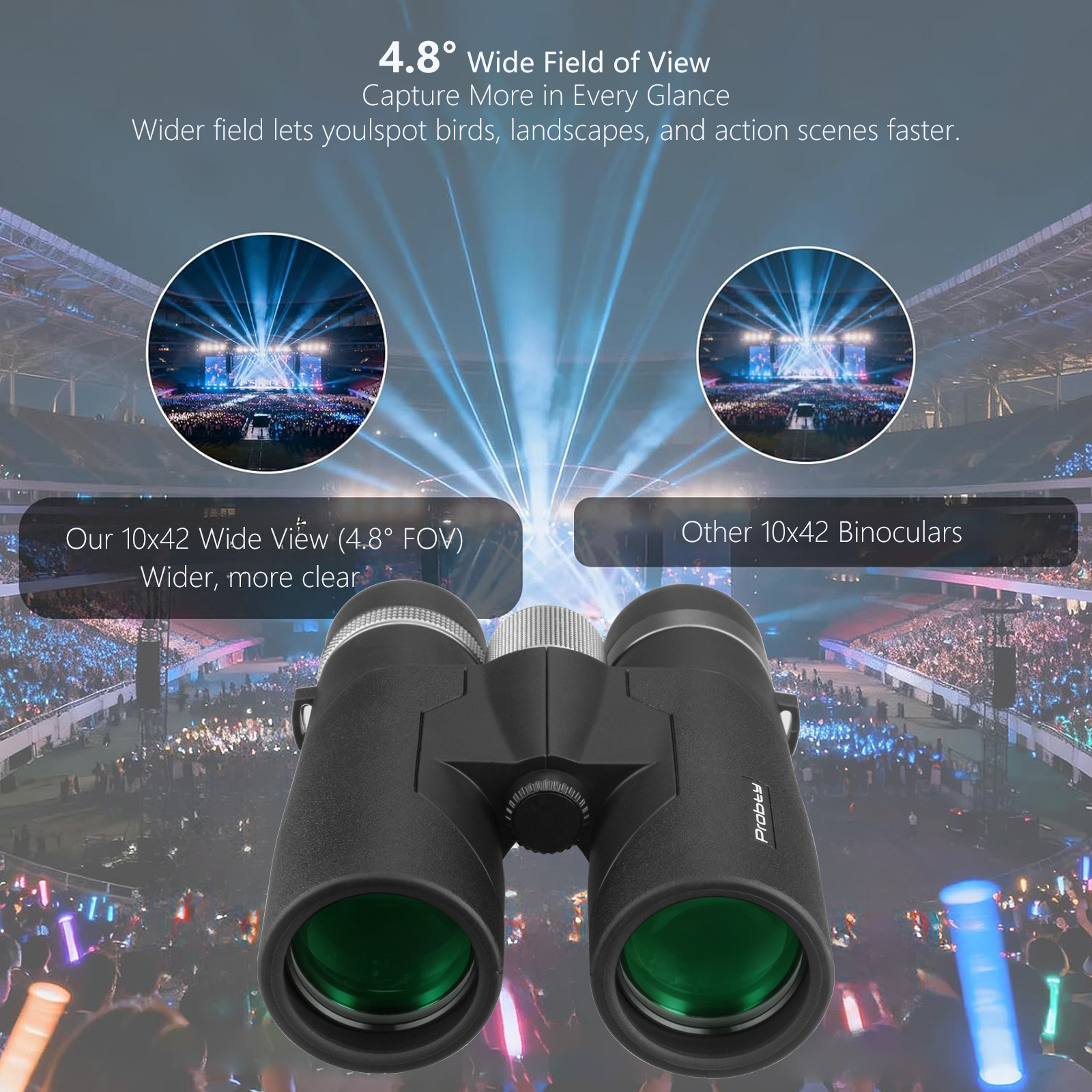 10x42 HD Professional Binocula - Home Cinema Center reseña y precio