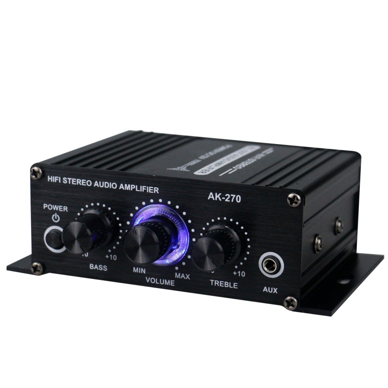 AK-270 HiFi Stereo Amplifier 4 - Genius Home Cinema reseña y precio