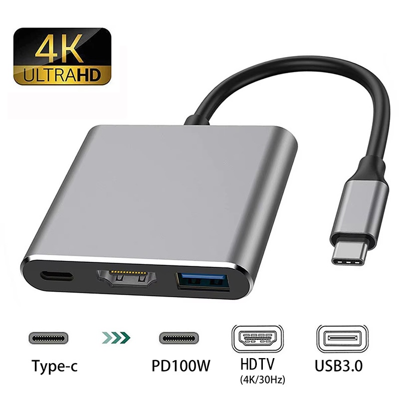 USB-C To HDMI-compatible 3 In  - Home Cinema Usb reseña y precio