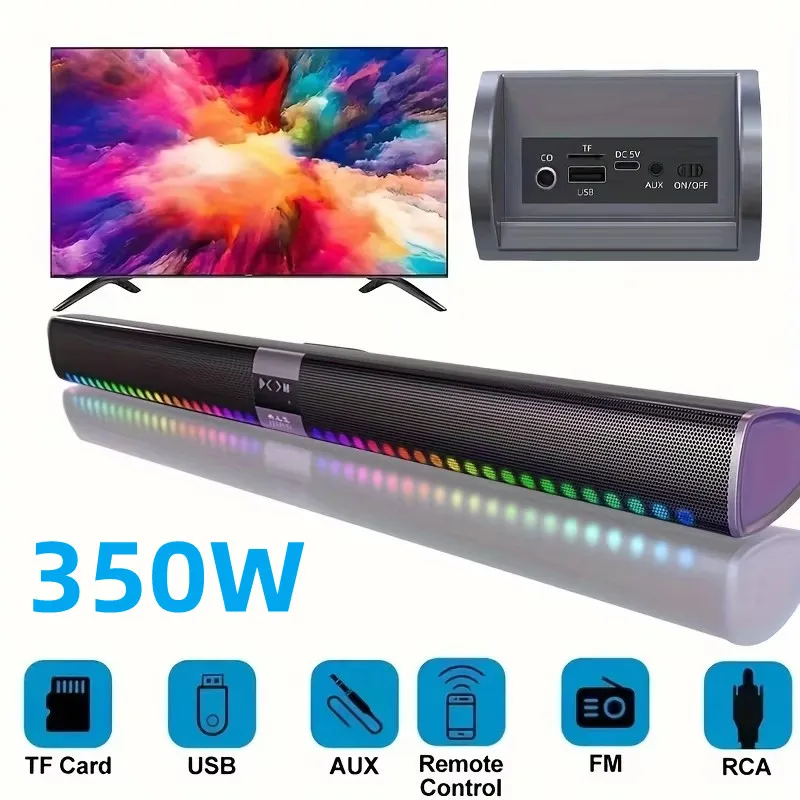 TV Echo Wall Bluetooth Speaker - Home Cinema Wall Lights reseña y precio
