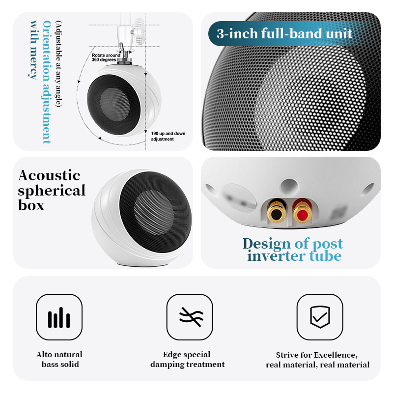 Oupushi ceiling mounted wall m - Wall Mount Speaker reseña y precio