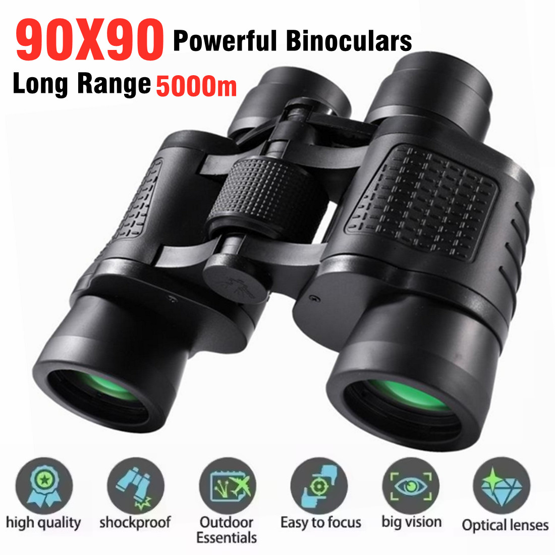 90X90 Powerful Binoculars Long - Home Cinema Center reseña y precio
