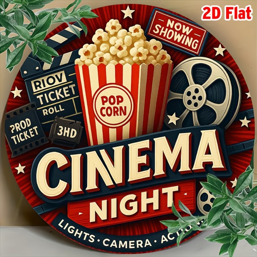 2D Retro Movie Metal Wall Art  - Home Cinema Wall Lights reseña y precio