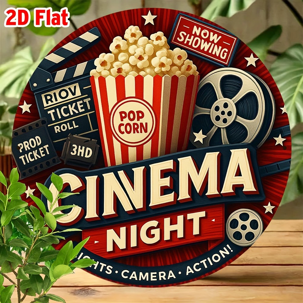 2D Retro Movie Metal Wall Art  - Home Cinema Wall Lights reseña y precio