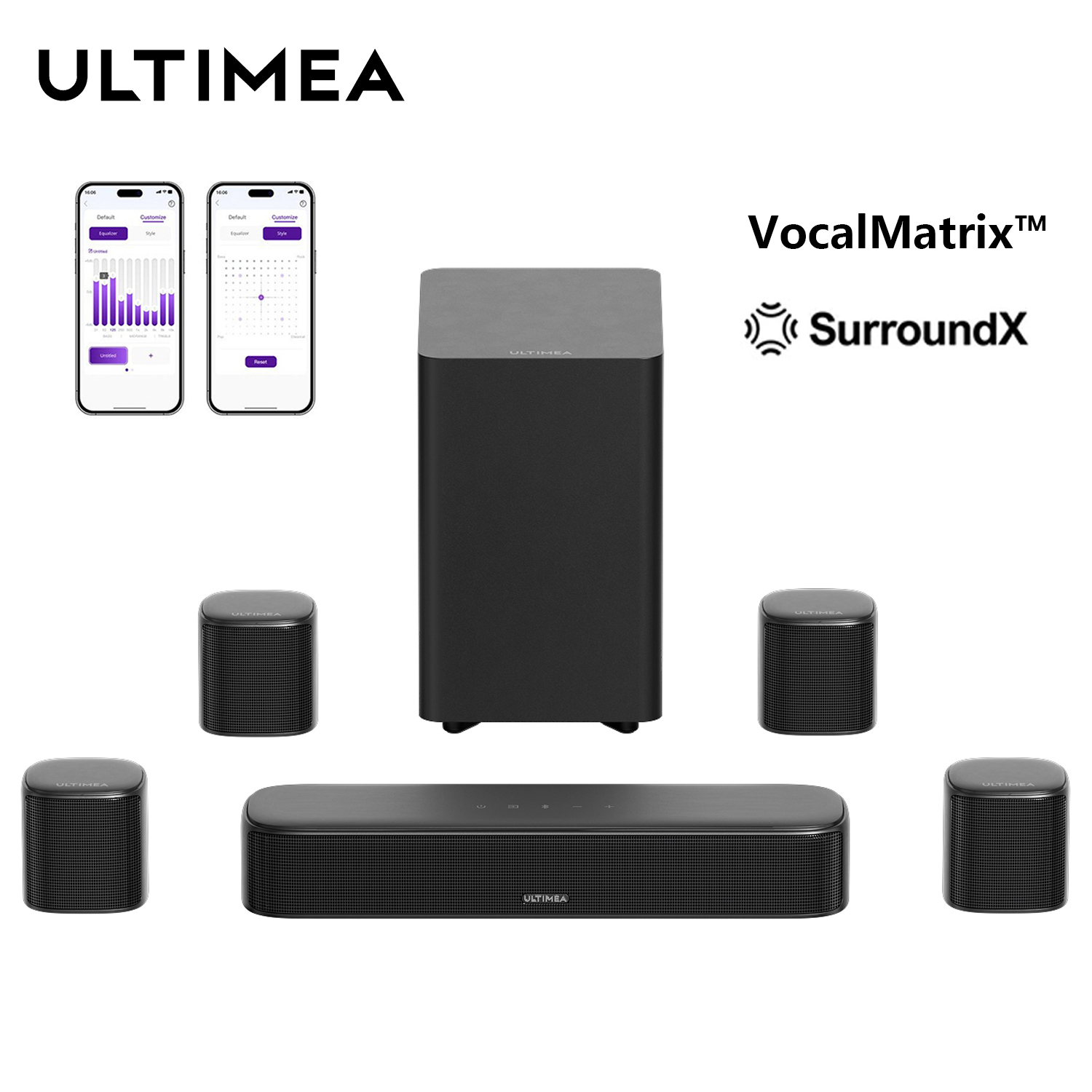 ULTIMEA 7.1ch Sound Bar with S - Home Cinema Unit reseña y precio