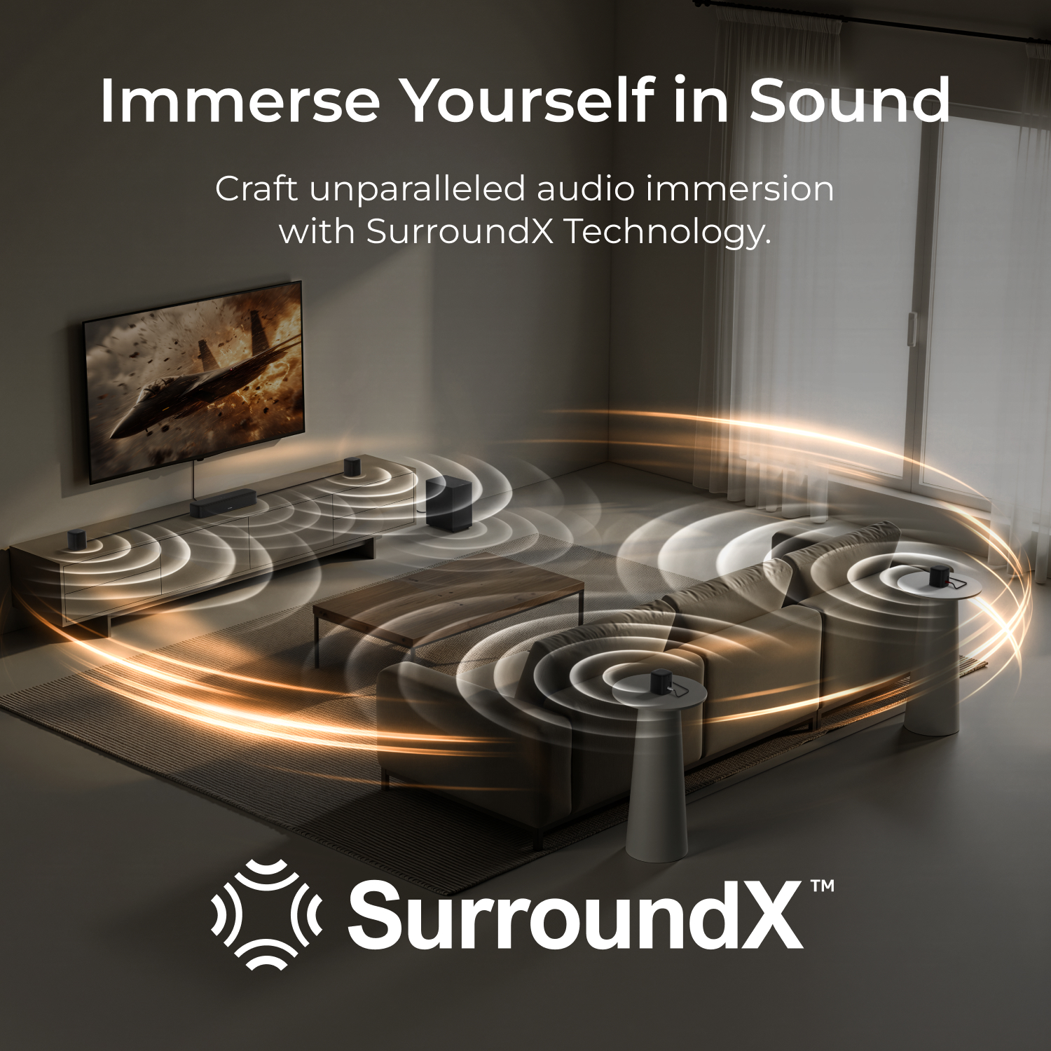 ULTIMEA 7.1ch Sound Bar with S - Home Cinema Unit reseña y precio