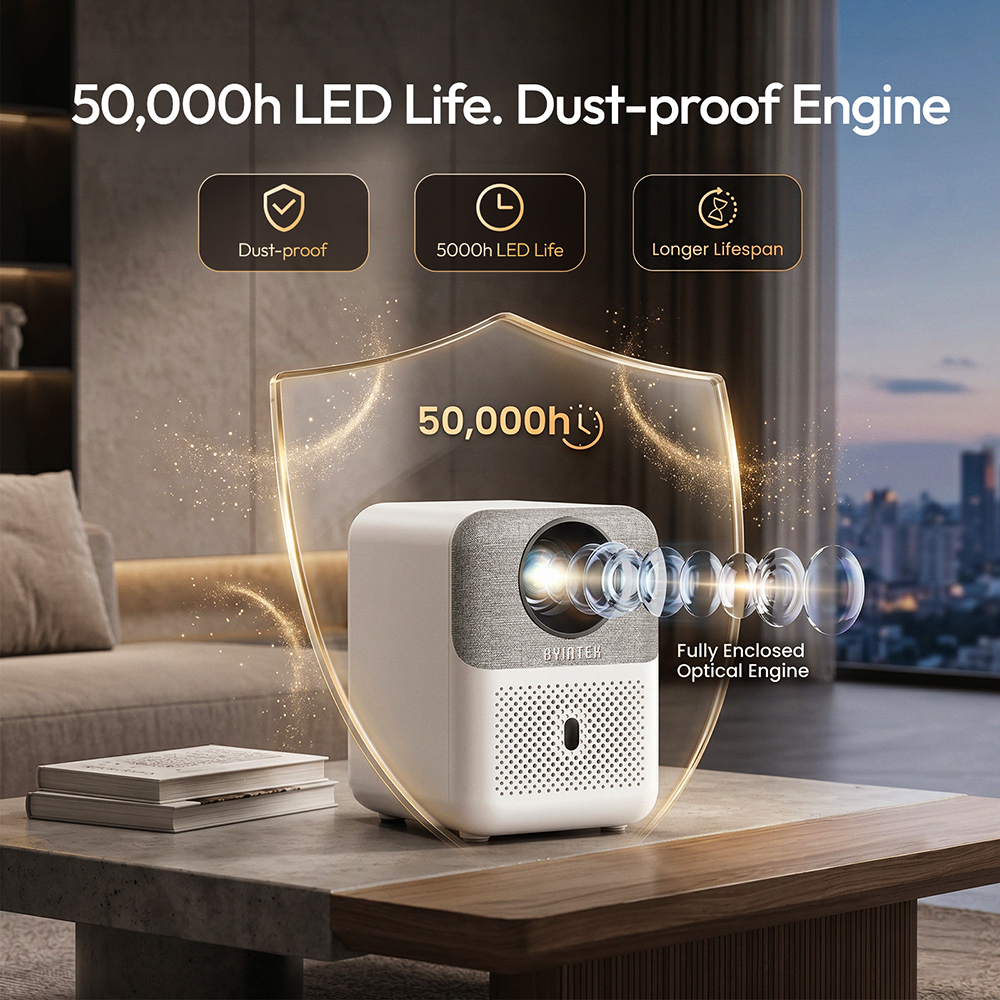 BYINTEK Full HD Mini Projector - Video Home Cinema reseña y precio