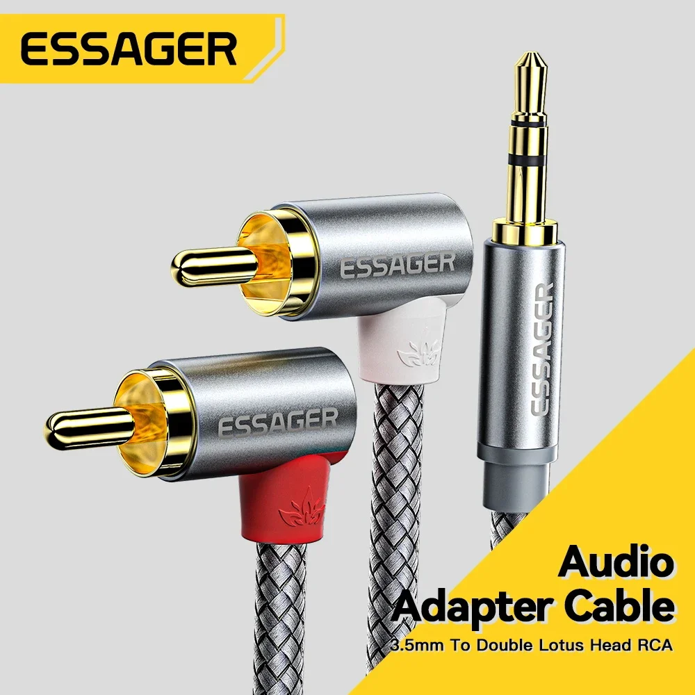 Essager 90 ° Angle RCA Audio S - Genius Home Cinema reseña y precio