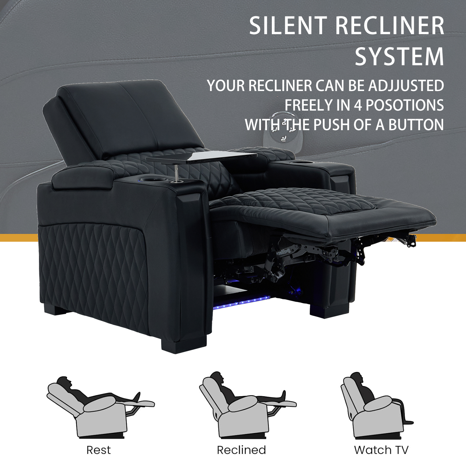 #Synthetic Leather Modern Cine - Home Cinema High End reseña y precio