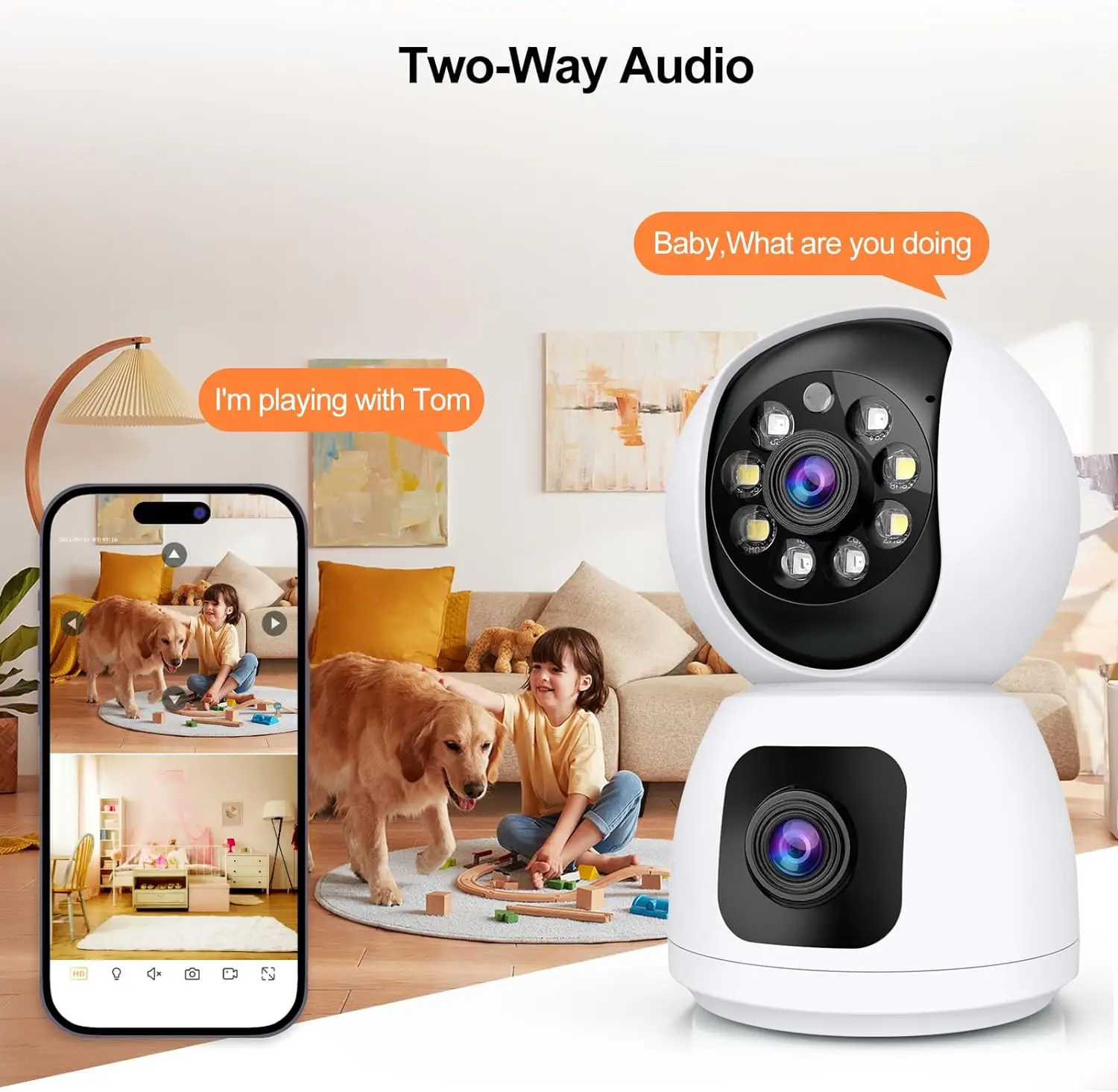 Tuya  4K 8MP HD WiFi Camera In - Home Cinema Screen reseña y precio