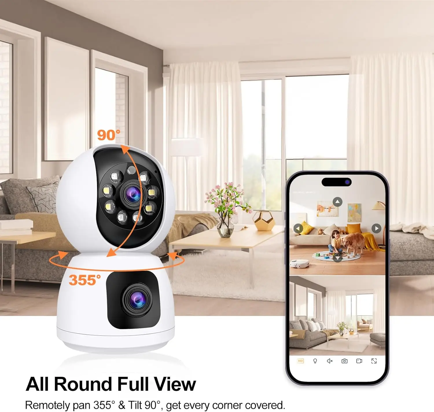 Tuya  4K 8MP HD WiFi Camera In - Home Cinema Screen reseña y precio