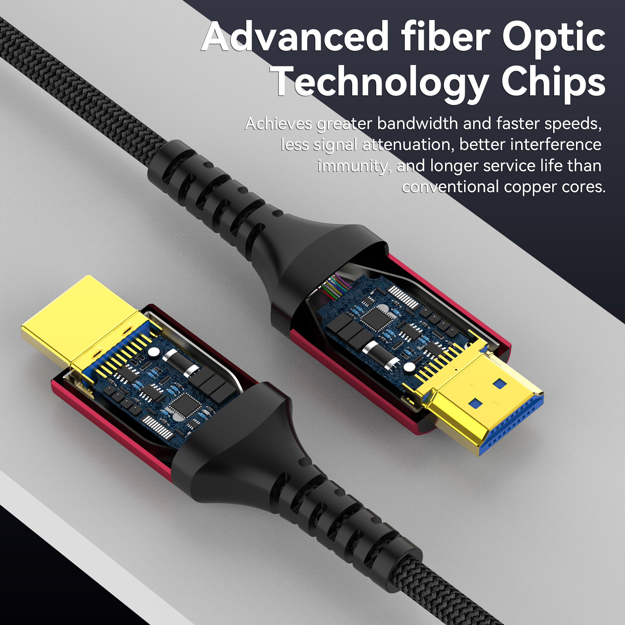 8K HDMI 2.1 Fiber Optic Cable  - Hdmi Arc Cable reseña y precio