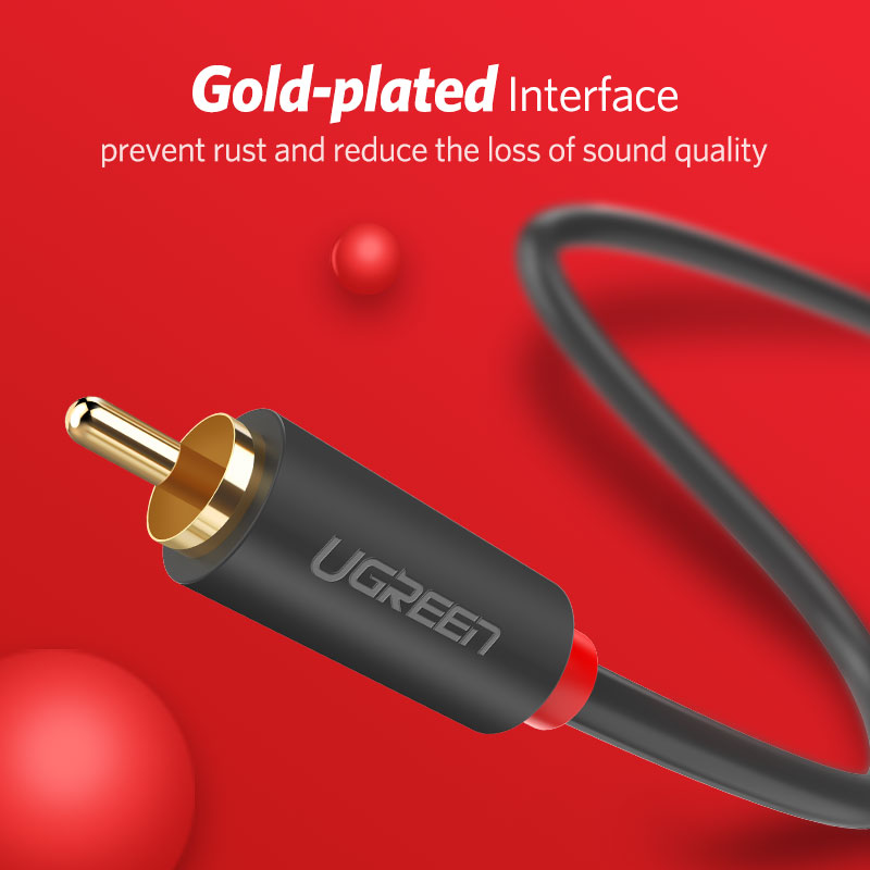 UGREEN 2RCA to 2 RCA Male to M - Home Cinema Unit reseña y precio