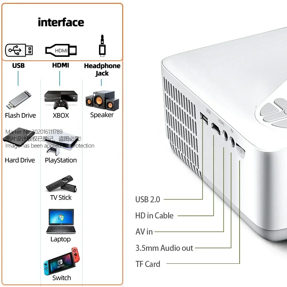 LED Projector Full HD Video Pr - Video Home Cinema reseña y precio